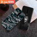 Combo Offer On Joker And Green Camo Pattern Mobile Case For Oneplus 7 Pro ( Pack Of 2 )