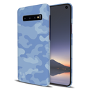 Blue and White Camouflage Printed Slim Cases and Cover for Galaxy S10 Plus