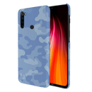 Blue and White Camouflage Printed Slim Cases and Cover for Redmi Note 8