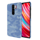 Blue and White Camouflage Printed Slim Cases and Cover for Redmi Note 8 Pro