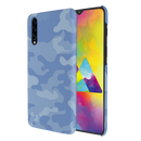 Blue and White Camouflage Printed Slim Cases and Cover for Galaxy A30S