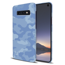 Blue and White Camouflage Printed Slim Cases and Cover for Galaxy S10E