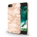 Cream and White Camouflage Printed Slim Cases and Cover for iPhone 8