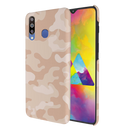 Cream and White Camouflage Printed Slim Cases and Cover for Galaxy M30