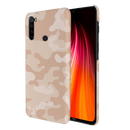 Cream and White Camouflage Printed Slim Cases and Cover for Redmi Note 8