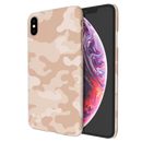 Cream and White Camouflage Printed Slim Cases and Cover for iPhone XS Max