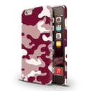 Maroon and White Camouflage Printed Slim Cases and Cover for iPhone 6