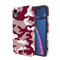 Maroon and White Camouflage Printed Slim Cases and Cover for iPhone XR