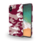 Maroon and White Camouflage Printed Slim Cases and Cover for iPhone XS