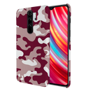 Maroon and White Camouflage Printed Slim Cases and Cover for Redmi Note 8 Pro
