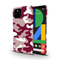 Maroon and White Camouflage Printed Slim Cases and Cover for Pixel 4A