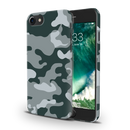 Olive Green and White Camouflage Printed Slim Cases and Cover for iPhone 7