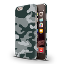 Olive Green and White Camouflage Printed Slim Cases and Cover for iPhone 6