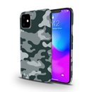 Olive Green and White Camouflage Printed Slim Cases and Cover for iPhone 11