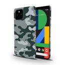 Olive Green and White Camouflage Printed Slim Cases and Cover for Pixel 4A