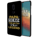 Papa the legend Printed Slim Cases and Cover for OnePlus 6
