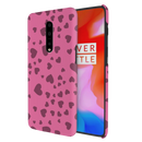 Pink Hearts Printed Slim Cases and Cover for OnePlus 7 Pro