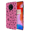 Pink Hearts Printed Slim Cases and Cover for OnePlus 7T