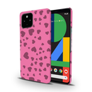 Pink Hearts Printed Slim Cases and Cover for Pixel 4A