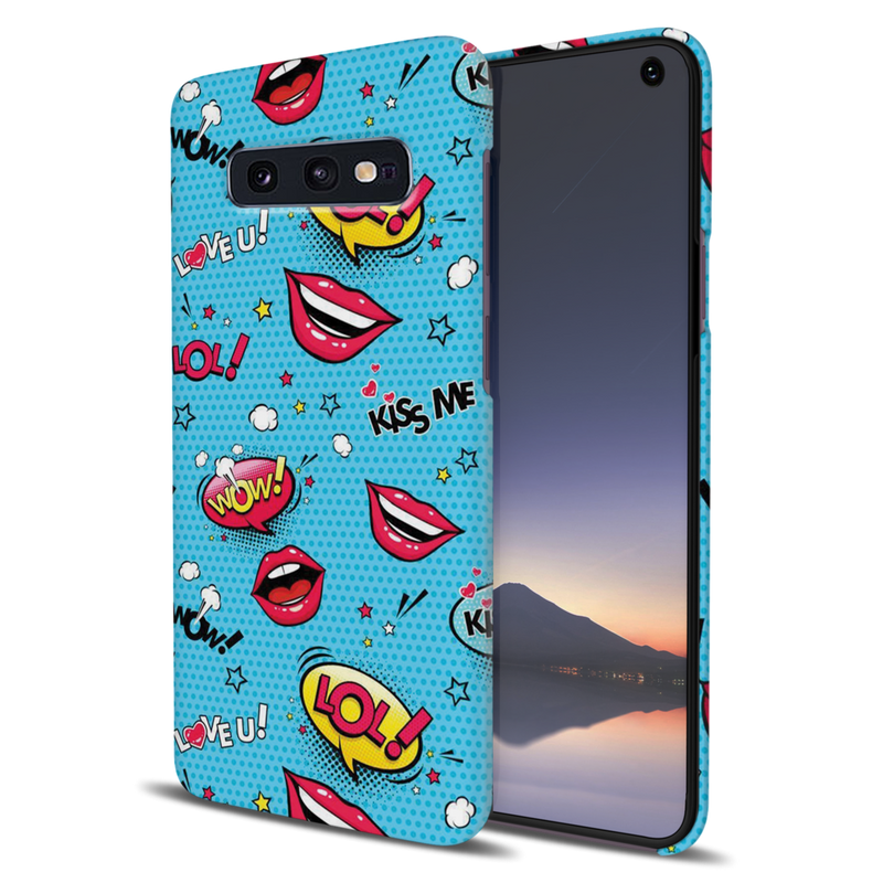 Kiss me Printed Slim Cases and Cover for Galaxy S10E