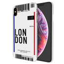 London Ticket Printed Slim Cases and Cover for iPhone XS Max