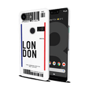 London Ticket Printed Slim Cases and Cover for Pixel 3