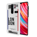 London Ticket Printed Slim Cases and Cover for Redmi Note 8 Pro