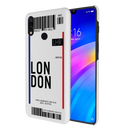 London Ticket Printed Slim Cases and Cover for Redmi Note 7 Pro