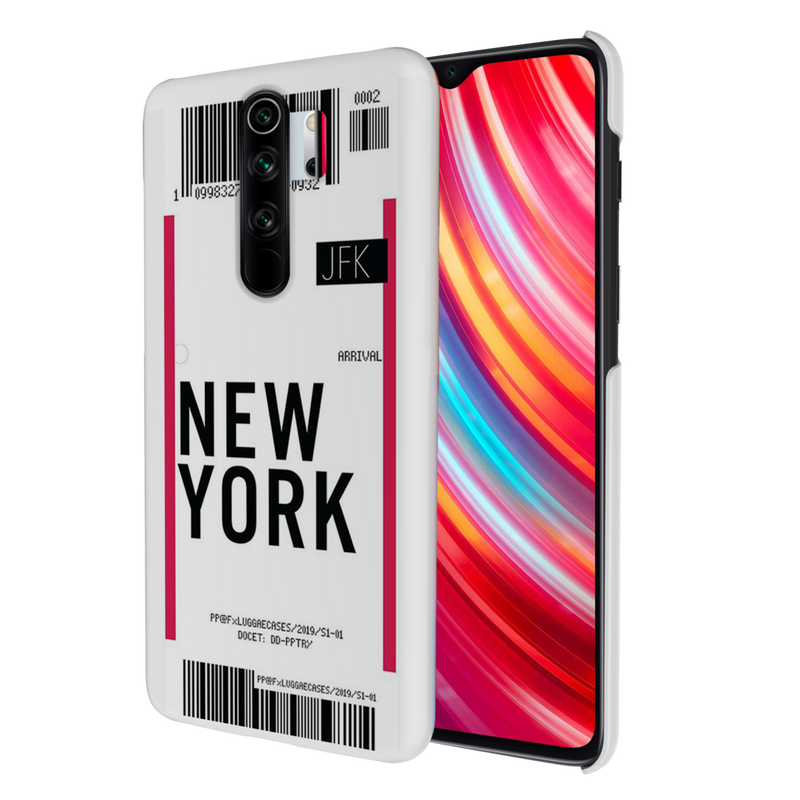 New York ticket Printed Slim Cases and Cover for Redmi Note 8 Pro