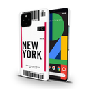 New York ticket Printed Slim Cases and Cover for Pixel 4A