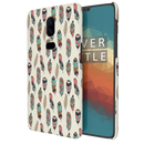 Feather pattern Printed Slim Cases and Cover for OnePlus 6