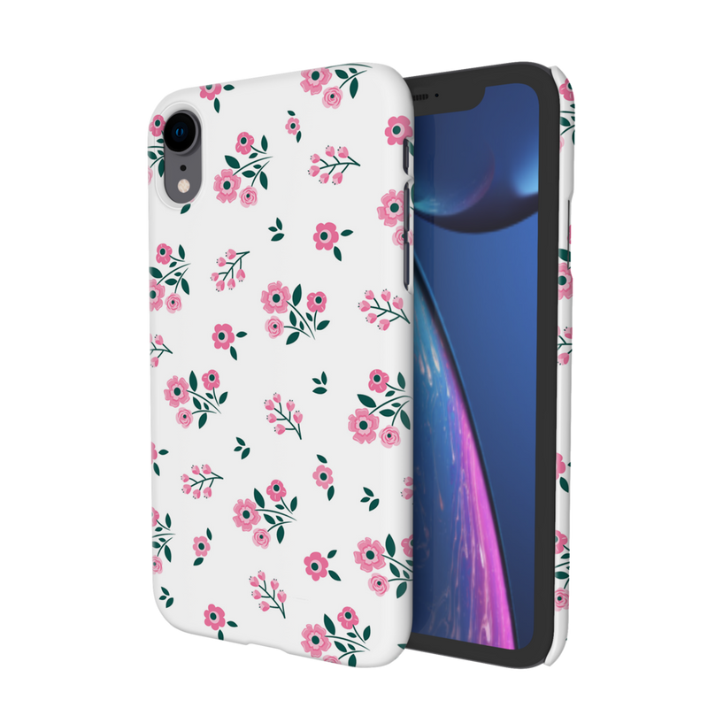 Pink florals Printed Slim Cases and Cover for iPhone XR