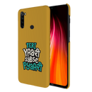 Teri Yari sabse pyari Printed Slim Cases and Cover for Redmi Note 8