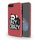 Lazy but crazy Printed Slim Cases and Cover for iPhone 8 Plus