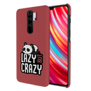 Lazy but crazy Printed Slim Cases and Cover for Redmi Note 8 Pro