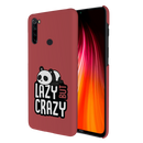 Lazy but crazy Printed Slim Cases and Cover for Redmi Note 8