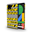Police line Printed Slim Cases and Cover for Pixel 4