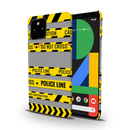 Police line Printed Slim Cases and Cover for Pixel 4A