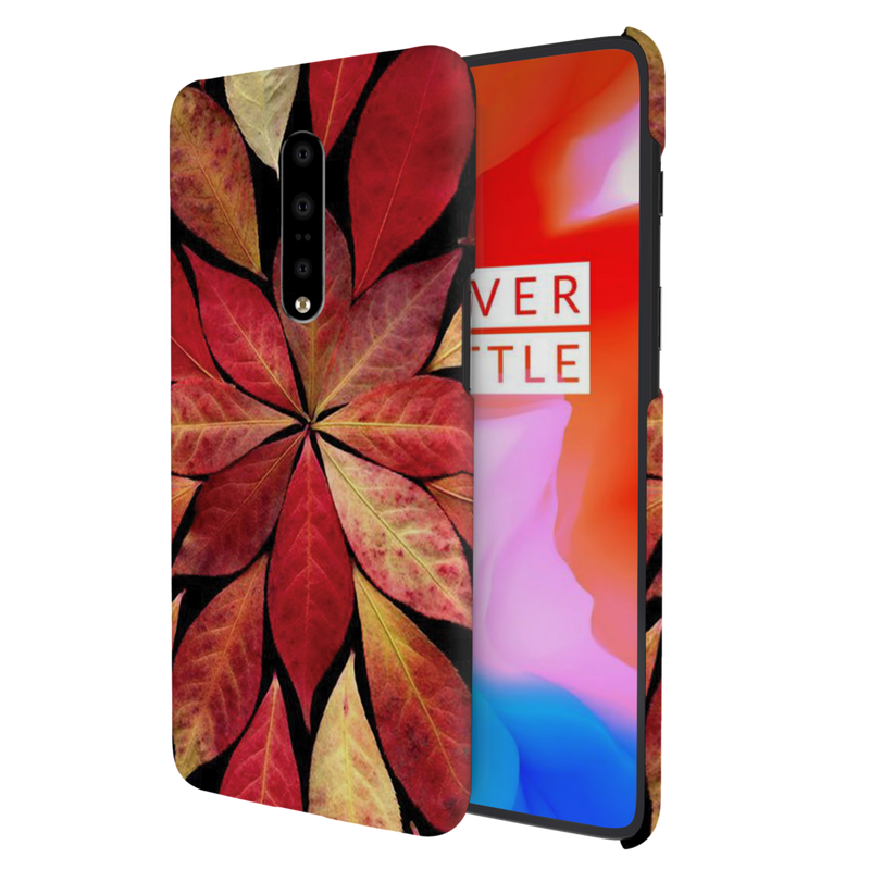 Red Leaf Printed Slim Cases and Cover for OnePlus 7 Pro