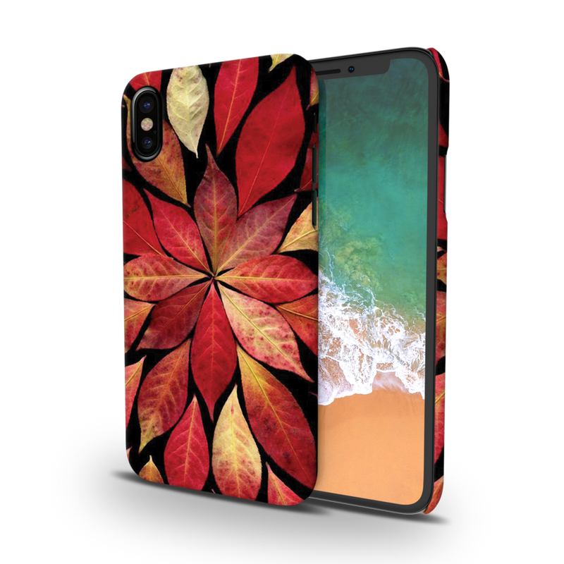 Red Leaf Printed Slim Cases and Cover for iPhone XS