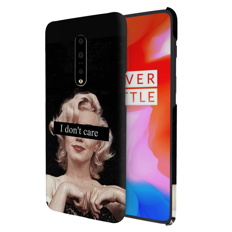 I Don't care Printed Slim Cases and Cover for OnePlus 7 Pro
