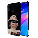 I Don't care Printed Slim Cases and Cover for Redmi Note 7 Pro