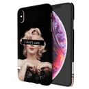 I Don't care Printed Slim Cases and Cover for iPhone XS Max