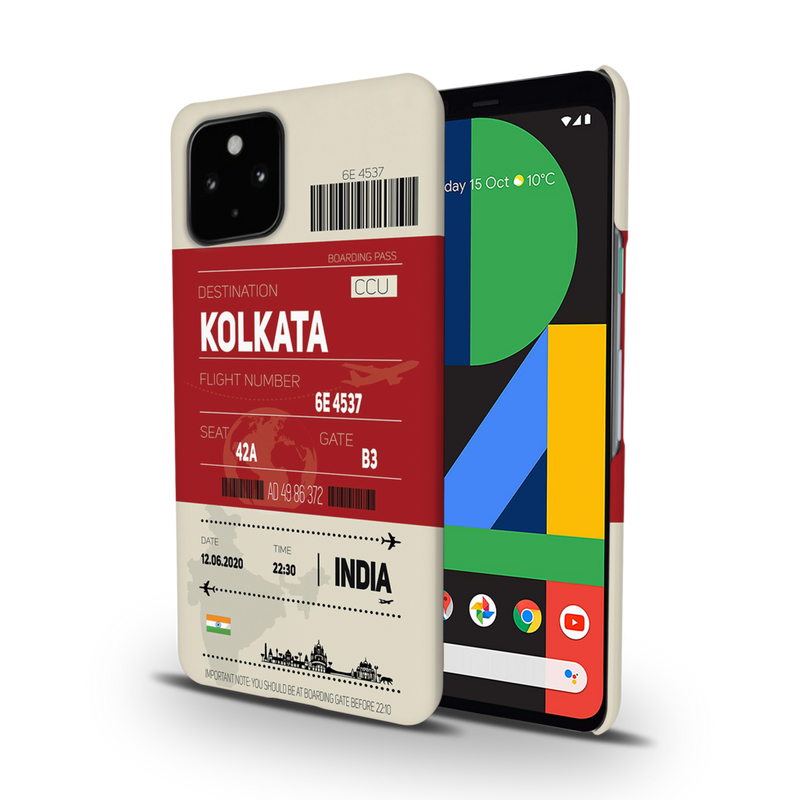 Kolkata ticket Printed Slim Cases and Cover for Pixel 4A