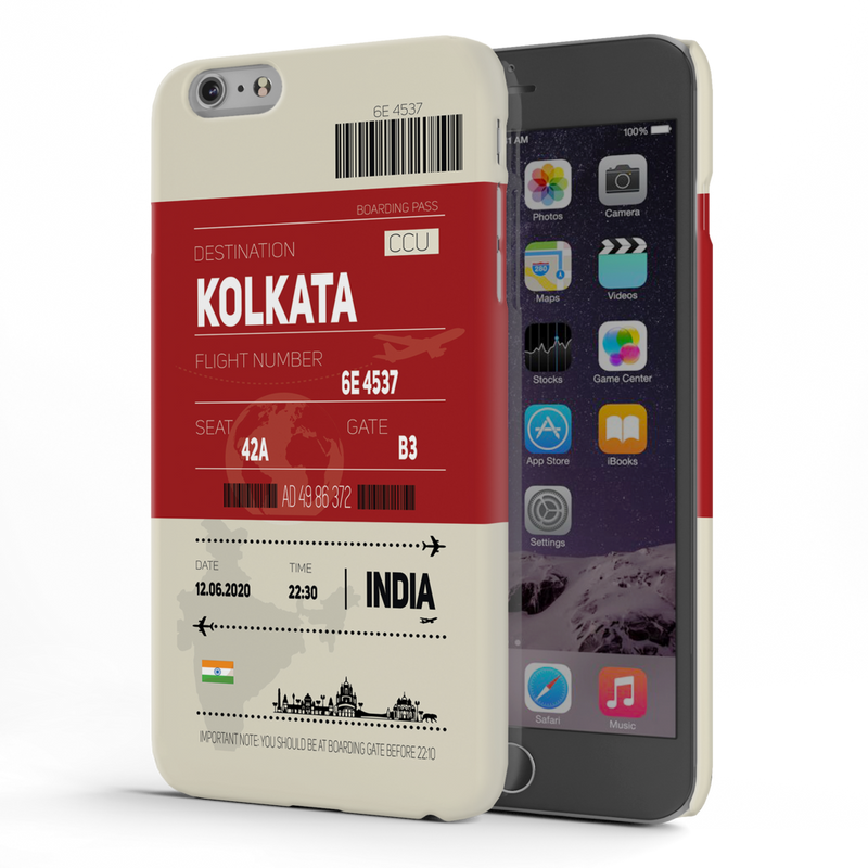 Kolkata ticket Printed Slim Cases and Cover for iPhone 6 Plus