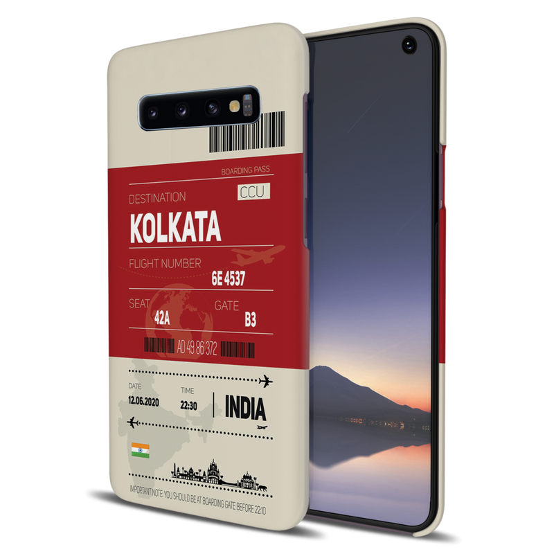 Kolkata ticket Printed Slim Cases and Cover for Galaxy S10 Plus