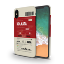 Kolkata ticket Printed Slim Cases and Cover for iPhone X