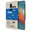 Mumbai ticket Printed Slim Cases and Cover for OnePlus 6