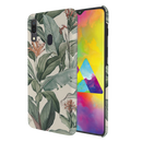 Green Leafs Printed Slim Cases and Cover for Galaxy A20