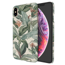 Green Leafs Printed Slim Cases and Cover for iPhone XS Max